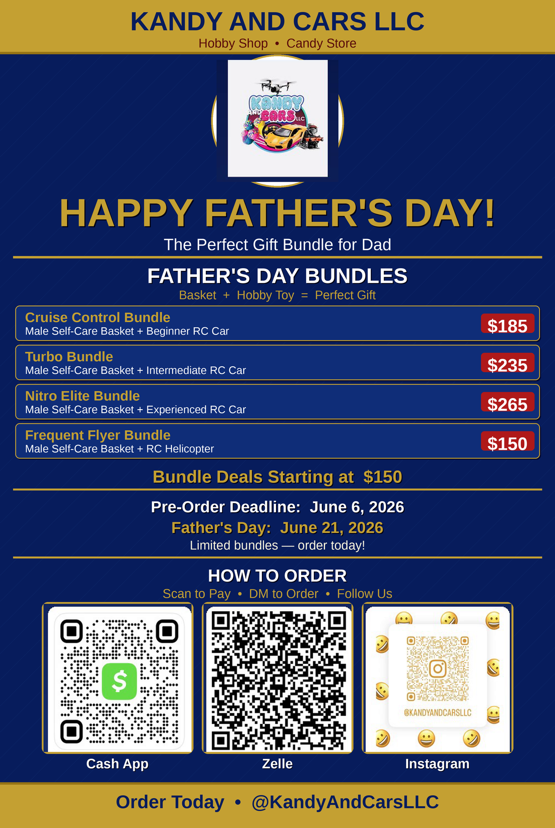 Father's Day Bundles - Kandy and Cars LLC