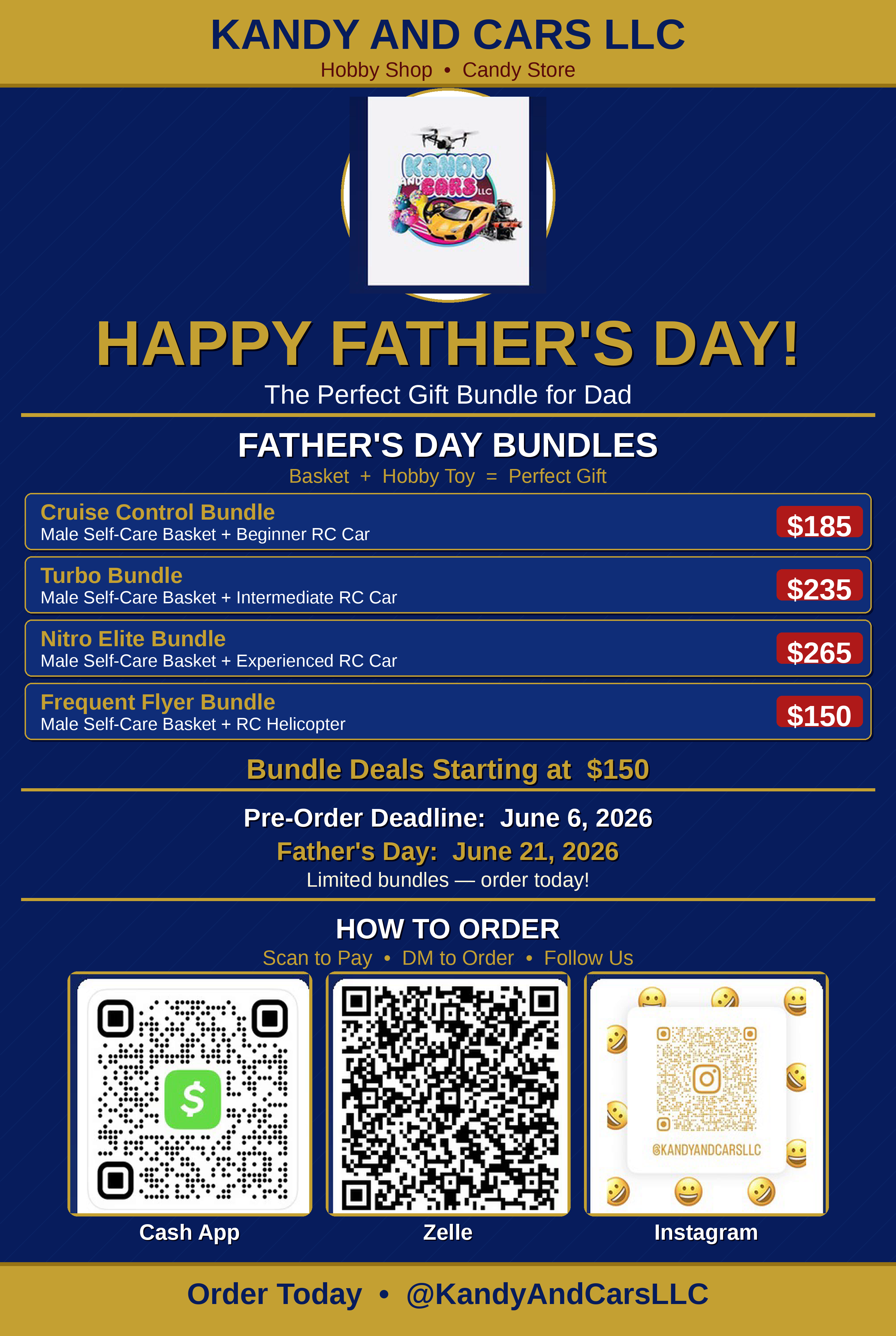 Father's Day Bundles - Kandy and Cars LLC