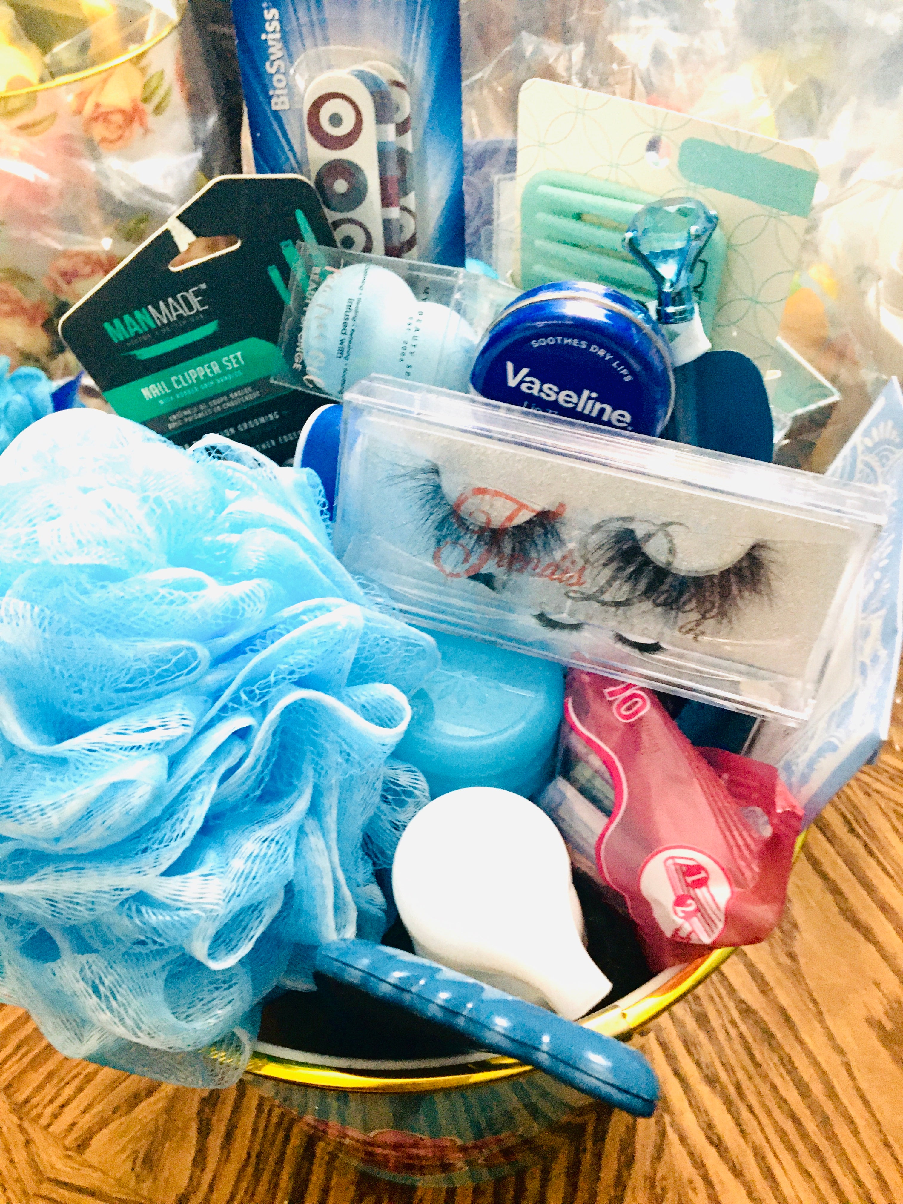 Large luxury spa and treats gift basket for women with premium self-care products