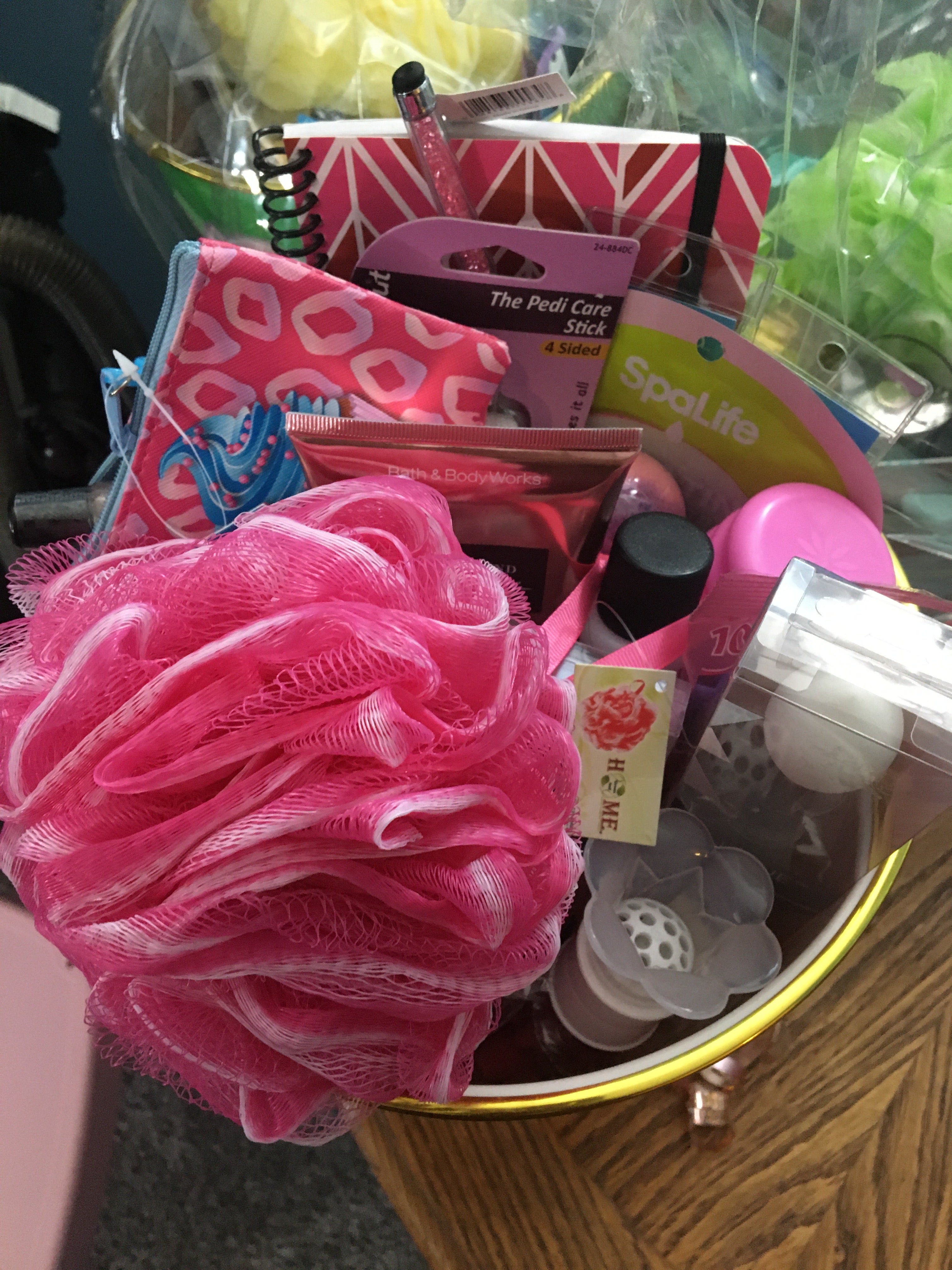 Large luxury spa and treats gift basket for women with premium self-care products