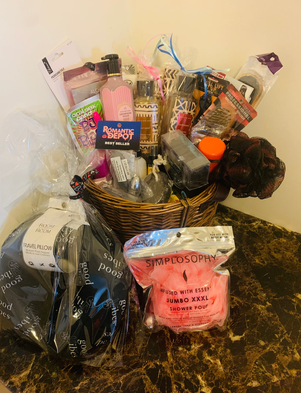 Couples therapy romantic premium gift basket for date night