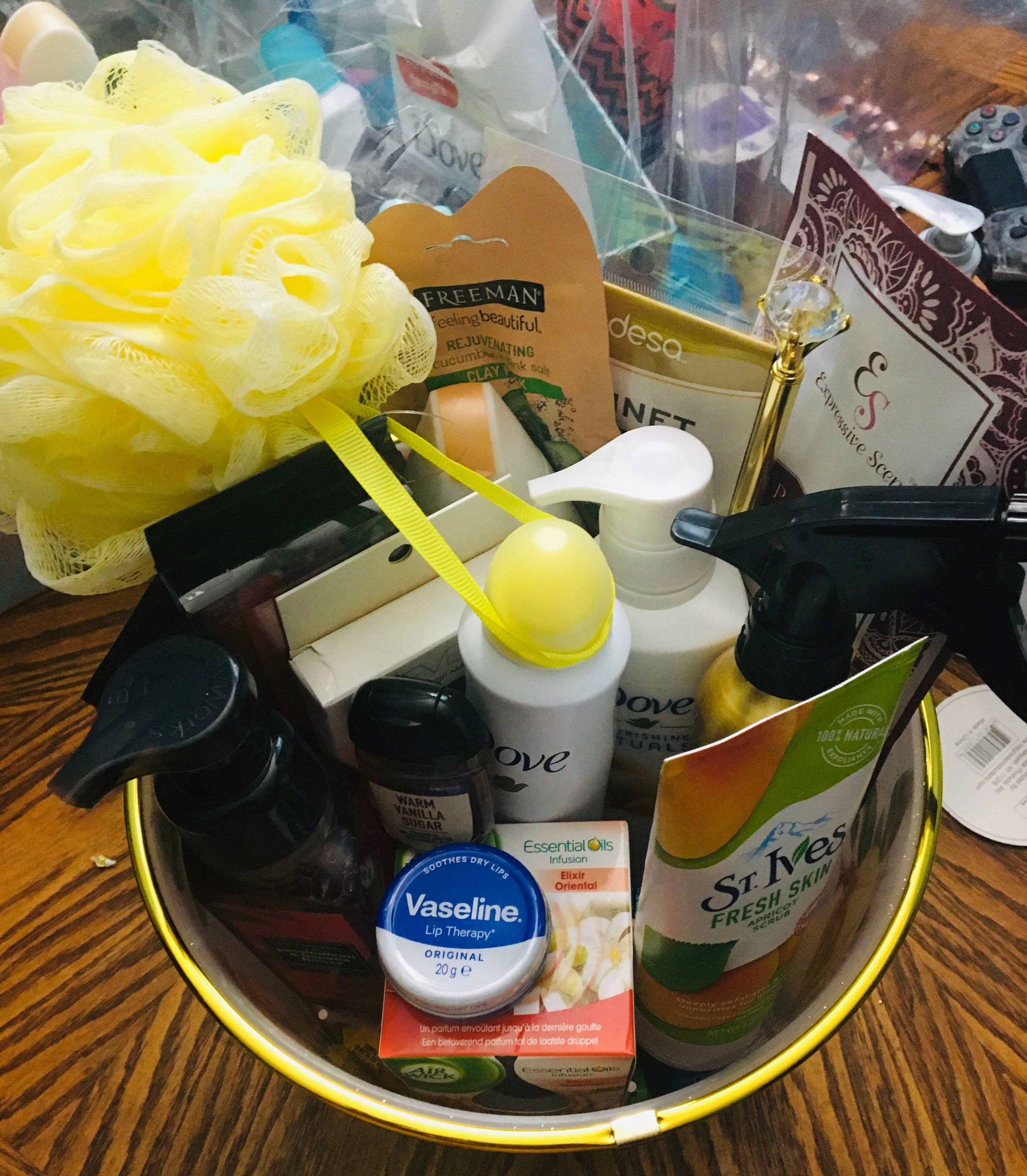 Large luxury spa and treats gift basket for women with premium self-care products