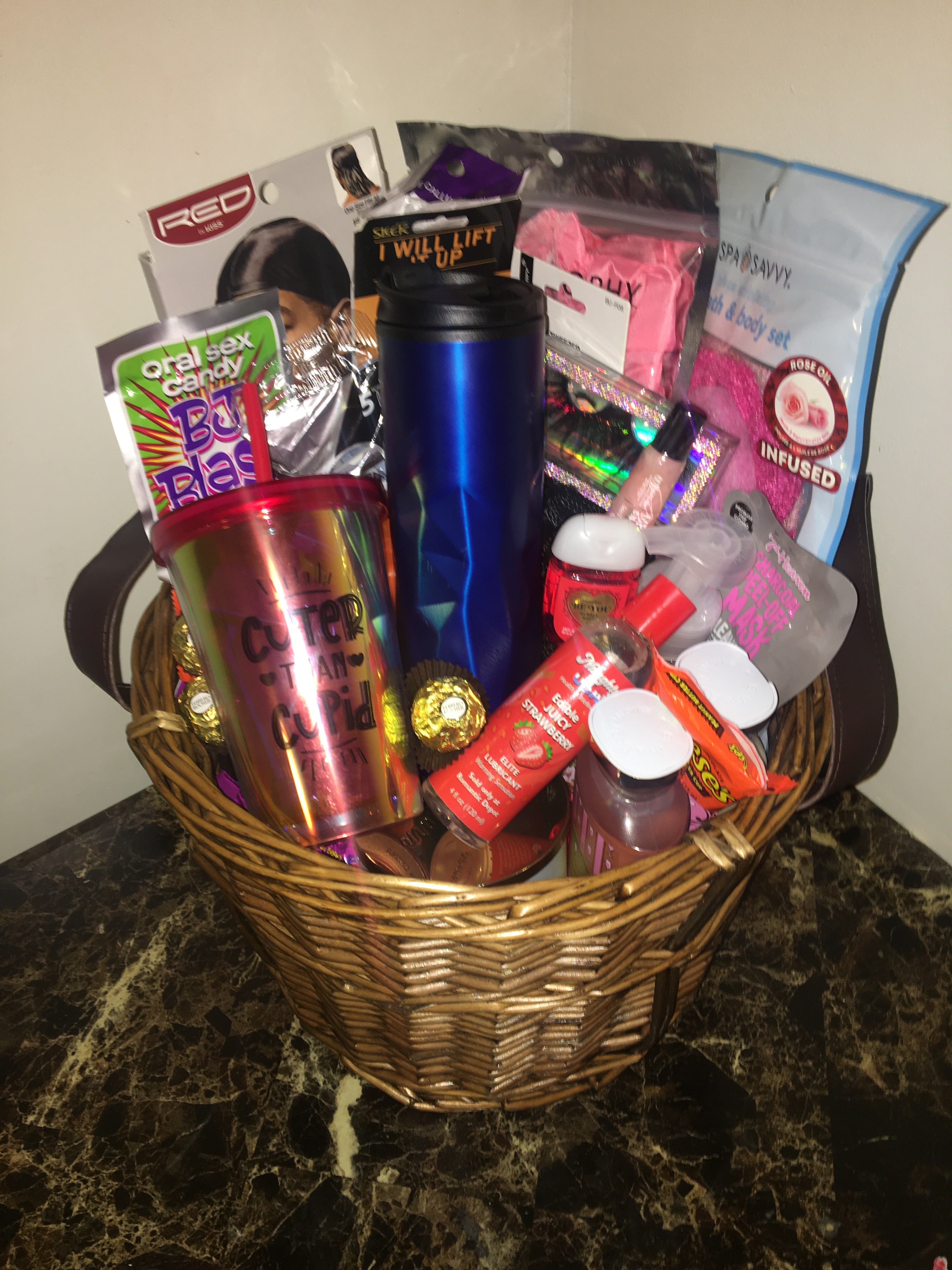 Couples therapy romantic premium gift basket for date night