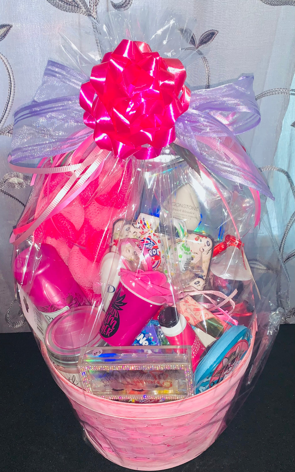 Medium spa and treats gift basket for women with self-care essentials