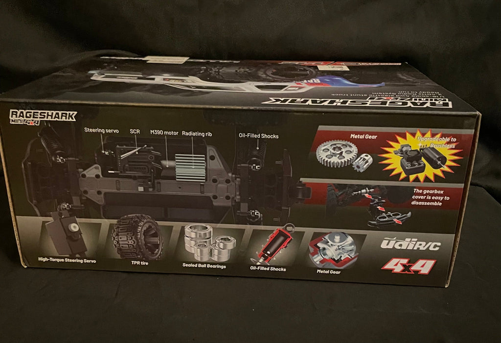 UdiR/C RageShark mini 4x4 1:16 scale 4WD electric stunt RC truck