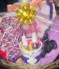 Customized condolence sympathy gift basket with comforting items