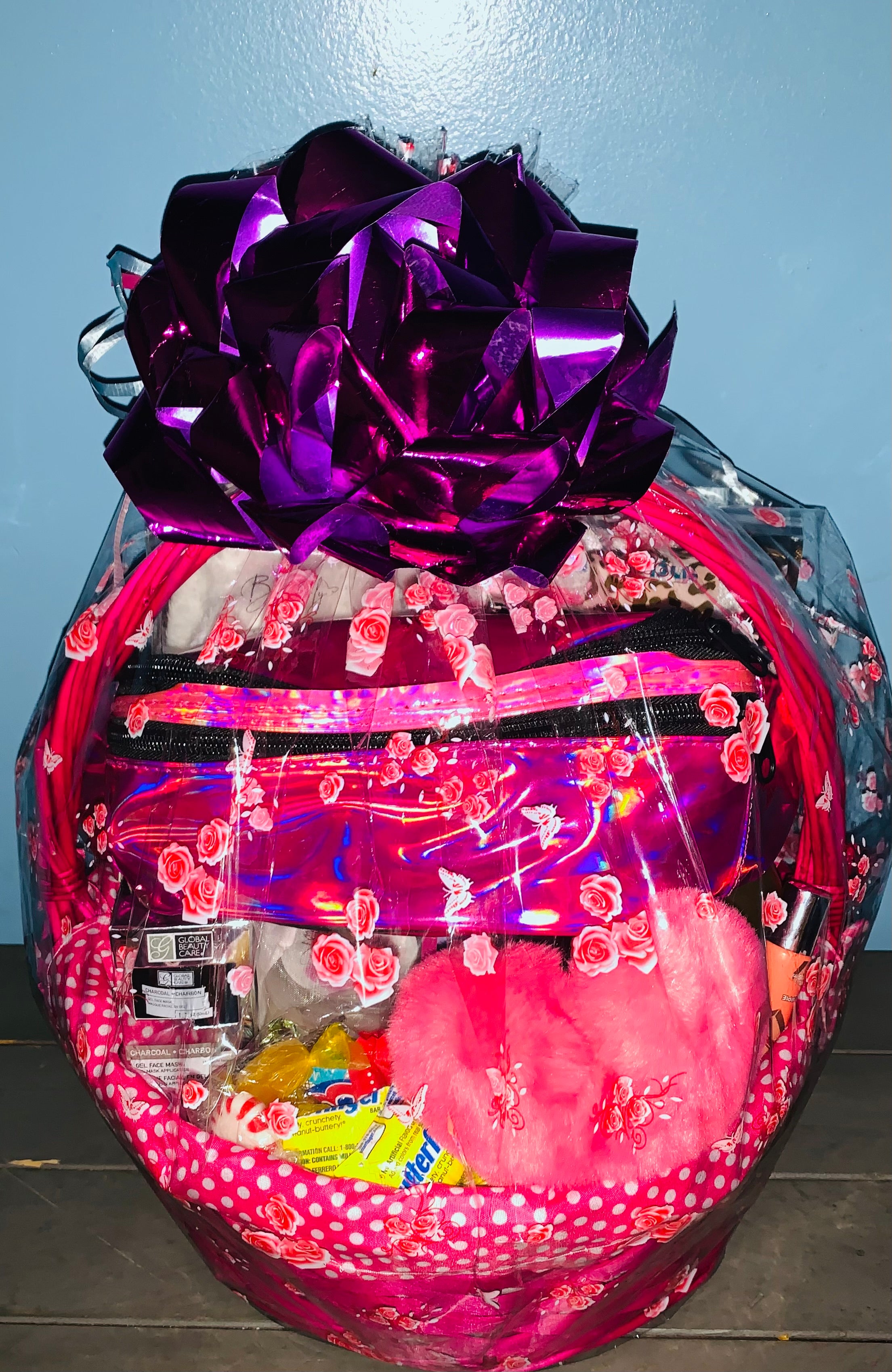 Large luxury spa and treats gift basket for women with premium self-care products
