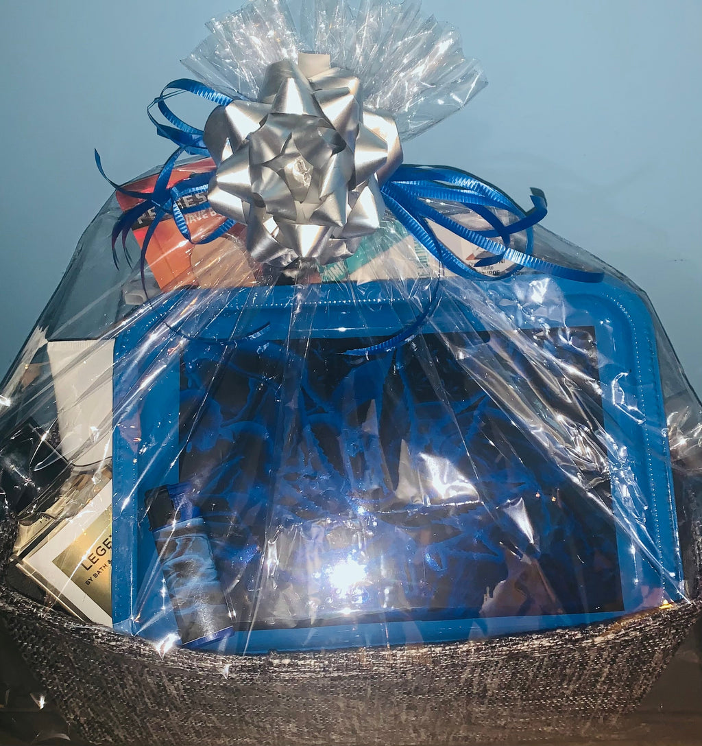 Customized 4/20 themed gift basket with curated goodies and treats